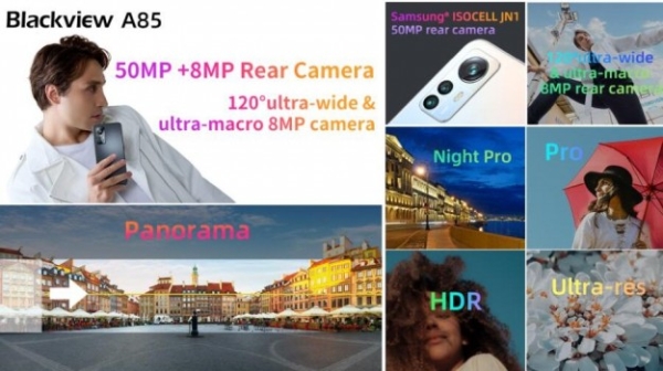 Готується до анонсу новий модний смартфон з флагманським дизайном - Blackview A85