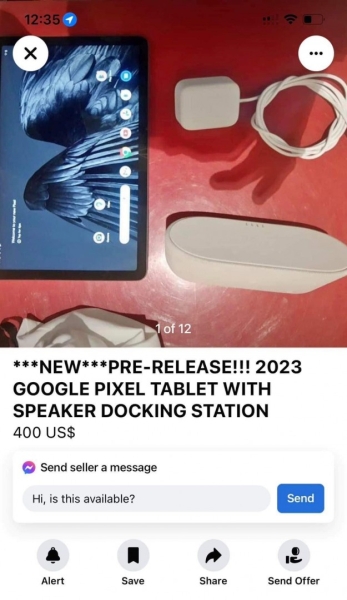 Хтось продає планшет Pixel Tablet, який вийде 2023 року